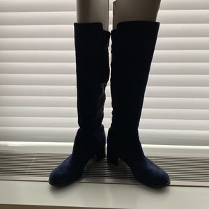 Vince Camuto blue suede boots sz 7.5